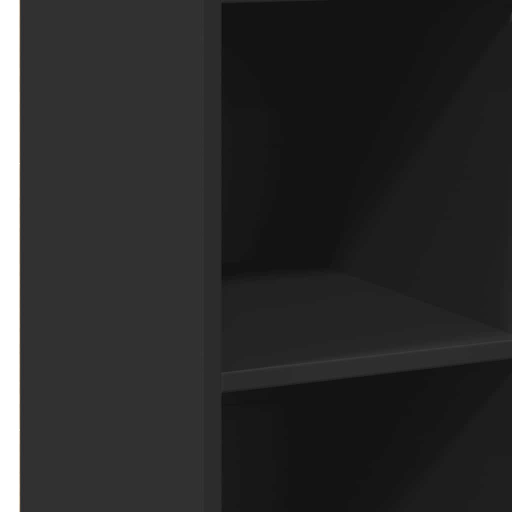 Highboard Schwarz 40x41x124 cm Holzwerkstoff